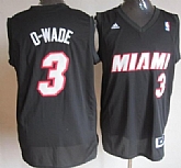 Miami Heat #3 D Wade Black Fashion Jerseys,baseball caps,new era cap wholesale,wholesale hats