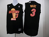 Miami Heat #3 Dwyane Wade 2013 NBA Champion Fashion Black Jerseys,baseball caps,new era cap wholesale,wholesale hats
