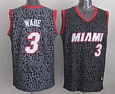 Miami Heat #3 Dwyane Wade Black Leopard Print Fashion Jerseys,baseball caps,new era cap wholesale,wholesale hats