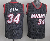 Miami Heat #34 Ray Allen Black Leopard Print Fashion Jerseys,baseball caps,new era cap wholesale,wholesale hats