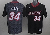 Miami Heat #34 Ray Allen Revolution 30 Swingman 2014 Noche Latina Black Jerseys,baseball caps,new era cap wholesale,wholesale hats