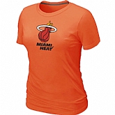 Miami Heat Big & Tall Primary Logo Orange Women's T-Shirt,baseball caps,new era cap wholesale,wholesale hats