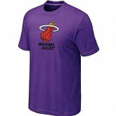 Miami Heat Big & Tall Primary Logo Purple T-Shirt,baseball caps,new era cap wholesale,wholesale hats