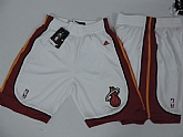 Miami Heat NBA Shorts White-Red,baseball caps,new era cap wholesale,wholesale hats