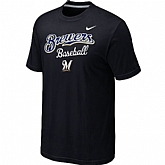 Milwaukee Brewers 2014 Home Practice T-Shirt - Black,baseball caps,new era cap wholesale,wholesale hats