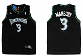 Minnesota Timberwolves #3 Stephon Marbury Black Swingman Jerseys,baseball caps,new era cap wholesale,wholesale hats