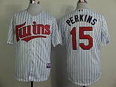 Minnesota Twins #15 Glen Perkins Blue Pinstripe White Jerseys,baseball caps,new era cap wholesale,wholesale hats