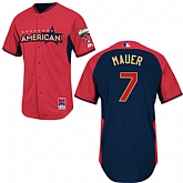 Minnesota Twins #7 Joe Mauer 2014 All Star Red Jerseys,baseball caps,new era cap wholesale,wholesale hats