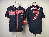 Minnesota Twins #7 Joe Mauer Dark Blue Jerseys,baseball caps,new era cap wholesale,wholesale hats