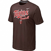 Minnesota Twins 2014 Home Practice T-Shirt - Brown,baseball caps,new era cap wholesale,wholesale hats