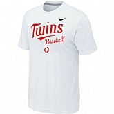 Minnesota Twins 2014 Home Practice T-Shirt - White,baseball caps,new era cap wholesale,wholesale hats