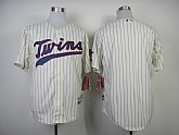 Minnesota Twins Blank Cream With Purple Pinstripe Jerseys,baseball caps,new era cap wholesale,wholesale hats