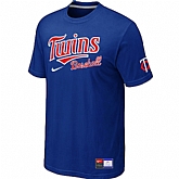 Minnesota Twins Blue Nike Short Sleeve Practice T-Shirt,baseball caps,new era cap wholesale,wholesale hats