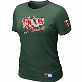 Minnesota Twins Nike Women's D.Green Short Sleeve Practice T-Shirt,baseball caps,new era cap wholesale,wholesale hats