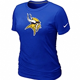 Minnesota Vikings Blue Women's Logo T-Shirt,baseball caps,new era cap wholesale,wholesale hats