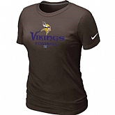 Minnesota Vikings Brown Women's Critical Victory T-Shirt,baseball caps,new era cap wholesale,wholesale hats