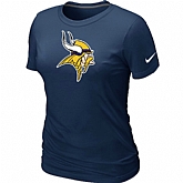 Minnesota Vikings D.Blue Women's Logo T-Shirt,baseball caps,new era cap wholesale,wholesale hats