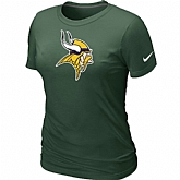 Minnesota Vikings D.Green Women's Logo T-Shirt,baseball caps,new era cap wholesale,wholesale hats