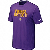 Minnesota Vikings Just Do It Purple T-Shirt,baseball caps,new era cap wholesale,wholesale hats