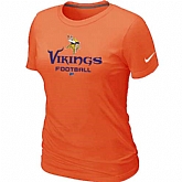 Minnesota Vikings Orange Women's Critical Victory T-Shirt,baseball caps,new era cap wholesale,wholesale hats