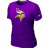 Minnesota Vikings Purple Women's Logo T-Shirt,baseball caps,new era cap wholesale,wholesale hats