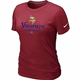 Minnesota Vikings Red Women's Critical Victory T-Shirt,baseball caps,new era cap wholesale,wholesale hats