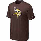 Minnesota Vikings Sideline Legend Authentic Logo T-Shirt Brown,baseball caps,new era cap wholesale,wholesale hats