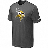 Minnesota Vikings Sideline Legend Authentic Logo T-Shirt Dark grey,baseball caps,new era cap wholesale,wholesale hats