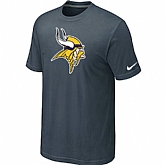 Minnesota Vikings Sideline Legend Authentic Logo T-Shirt Grey,baseball caps,new era cap wholesale,wholesale hats