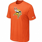 Minnesota Vikings Sideline Legend Authentic Logo T-Shirt Orange,baseball caps,new era cap wholesale,wholesale hats