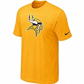 Minnesota Vikings Sideline Legend Authentic Logo T-Shirt Yellow,baseball caps,new era cap wholesale,wholesale hats