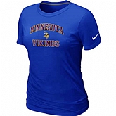 Minnesota Vikings Women's Heart & Soul Blue T-Shirt,baseball caps,new era cap wholesale,wholesale hats