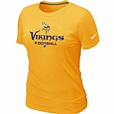 Minnesota Vikings Yellow Women's Critical Victory T-Shirt,baseball caps,new era cap wholesale,wholesale hats