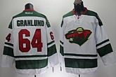 Minnesota Wilds #64 Mikael Granlund 2014 White Jerseys,baseball caps,new era cap wholesale,wholesale hats