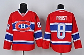 Montreal Canadiens #8 Prust Red CH Jerseys,baseball caps,new era cap wholesale,wholesale hats