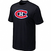 Montreal Canadiens Big & Tall Logo Black T-Shirt,baseball caps,new era cap wholesale,wholesale hats
