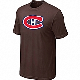 Montreal Canadiens Big & Tall Logo Brown T-Shirt,baseball caps,new era cap wholesale,wholesale hats