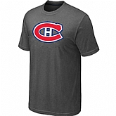Montreal Canadiens Big & Tall Logo D.Grey T-Shirt,baseball caps,new era cap wholesale,wholesale hats