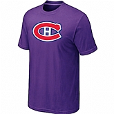 Montreal Canadiens Big & Tall Logo Purple T-Shirt,baseball caps,new era cap wholesale,wholesale hats
