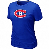 Montreal Canadiens Big & Tall Women's Logo Blue T-Shirt,baseball caps,new era cap wholesale,wholesale hats