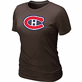 Montreal Canadiens Big & Tall Women's Logo Brown T-Shirt,baseball caps,new era cap wholesale,wholesale hats