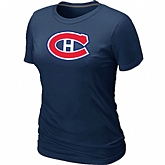 Montreal Canadiens Big & Tall Women's Logo D.Blue T-Shirt,baseball caps,new era cap wholesale,wholesale hats