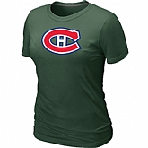 Montreal Canadiens Big & Tall Women's Logo D.Green T-Shirt,baseball caps,new era cap wholesale,wholesale hats