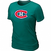 Montreal Canadiens Big & Tall Women's Logo L.Green T-Shirt,baseball caps,new era cap wholesale,wholesale hats