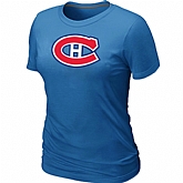 Montreal Canadiens Big & Tall Women's Logo L.blue T-Shirt,baseball caps,new era cap wholesale,wholesale hats