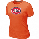 Montreal Canadiens Big & Tall Women's Logo Orange T-Shirt,baseball caps,new era cap wholesale,wholesale hats