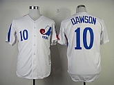 Montreal Expos #10 Dawson Throwback 1982 White Jerseys,baseball caps,new era cap wholesale,wholesale hats