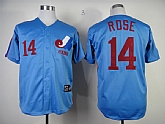 Montreal Expos #14 Rose Throwback Light Blue Jerseys,baseball caps,new era cap wholesale,wholesale hats