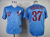 Montreal Expos #37 Roogers Throwback Light Blue Jerseys,baseball caps,new era cap wholesale,wholesale hats
