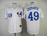 Montreal Expos #49 Cromartie Throwback 1982 White Jerseys,baseball caps,new era cap wholesale,wholesale hats